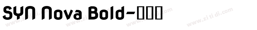 SYN Nova Bold字体转换